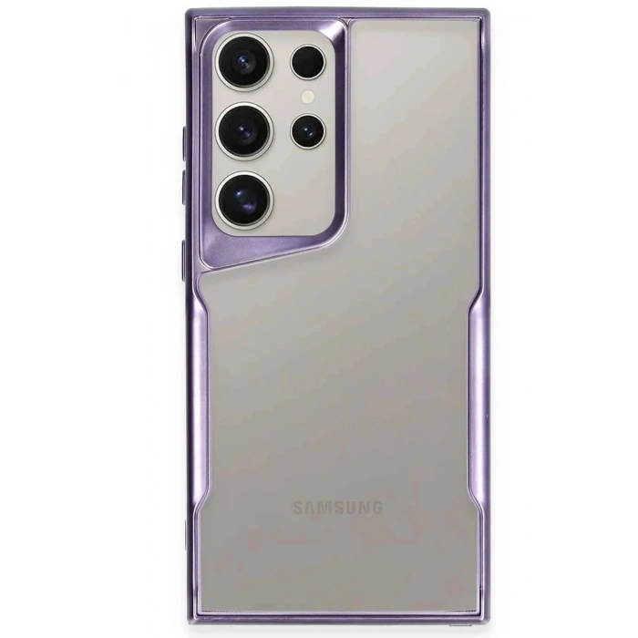 Mey İthalat®  Samsung Galaxy S25 Ultra Kılıf Boyi Silikon Kapak - Derin Mor