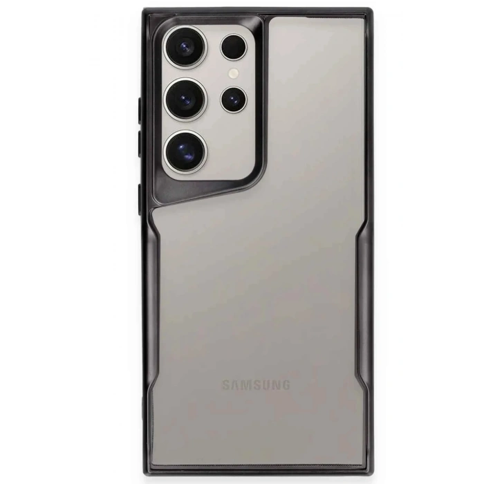 Mey İthalat®  Samsung Galaxy S25 Ultra Kılıf Boyi Silikon Kapak - Siyah