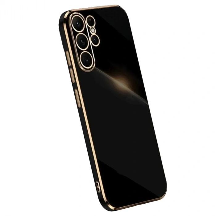 Mey İthalat®  Samsung Galaxy S25 Ultra Kılıf Volet Silikon - Siyah