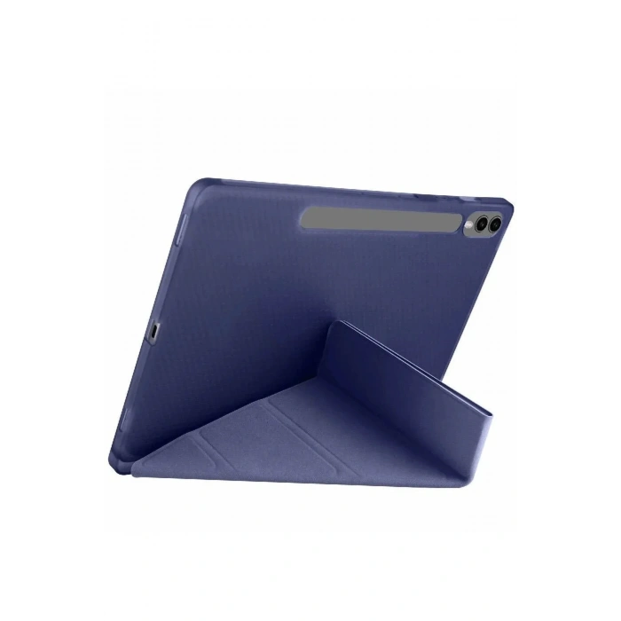 Mey İthalat®  Samsung Galaxy X610 Tab S9 FE Plus 12.4 Kılıf Kalemlikli Mars Tablet Kılıfı - Lacivert