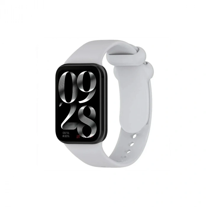 Mey İthalat®   Smart Band 8 Pro Klasik Kordon - Açık Gri