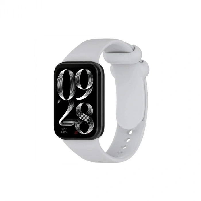 Mey İthalat®   Smart Band 8 Pro Klasik Kordon - Açık Gri
