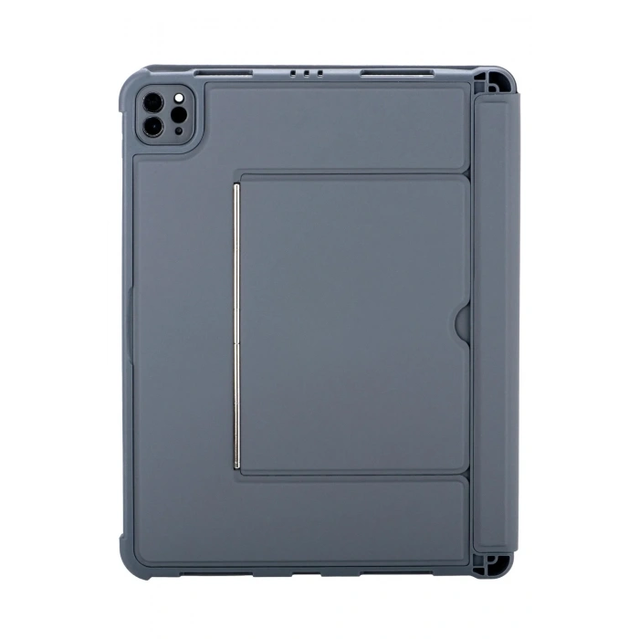 Mey İthalat®  T5504D iPad Pro 11 (2024) Kılıf Palermo Ledli Klavyeli Standlı Tablet Kılıfı - Siyah
