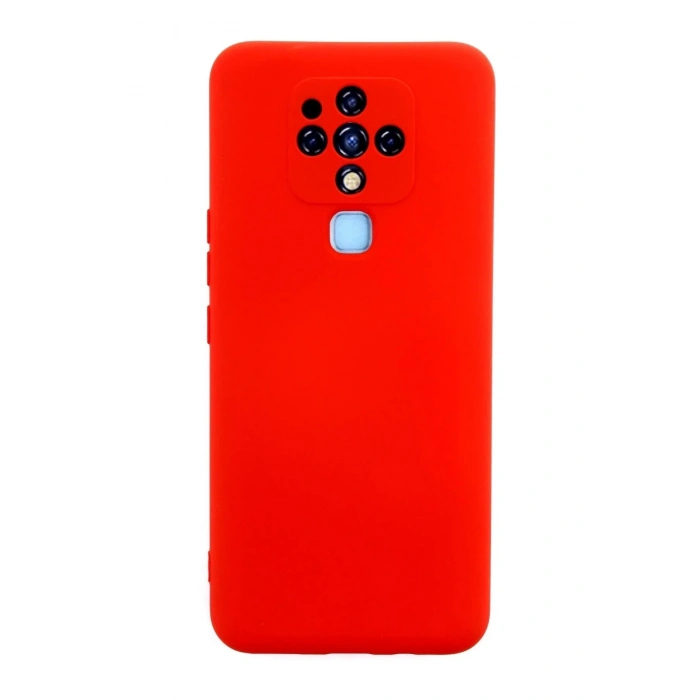 Mey İthalat®  Tecno Camon 16 Kılıf Nano içi Kadife Silikon - Kırmızı