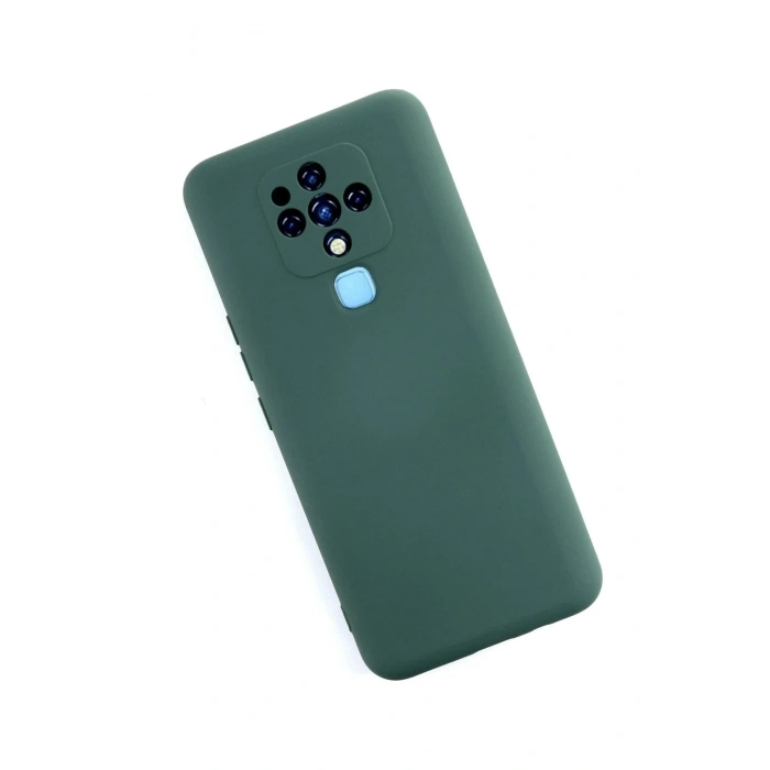 Mey İthalat®  Tecno Camon 16 Kılıf Nano içi Kadife Silikon - Koyu Yeşil