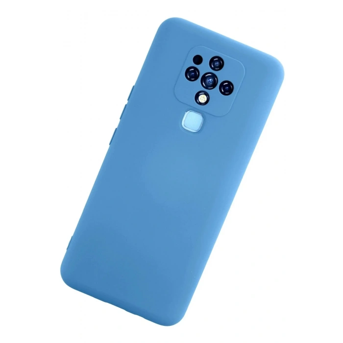 Mey İthalat®  Tecno Camon 16 Kılıf Nano içi Kadife Silikon - Mavi