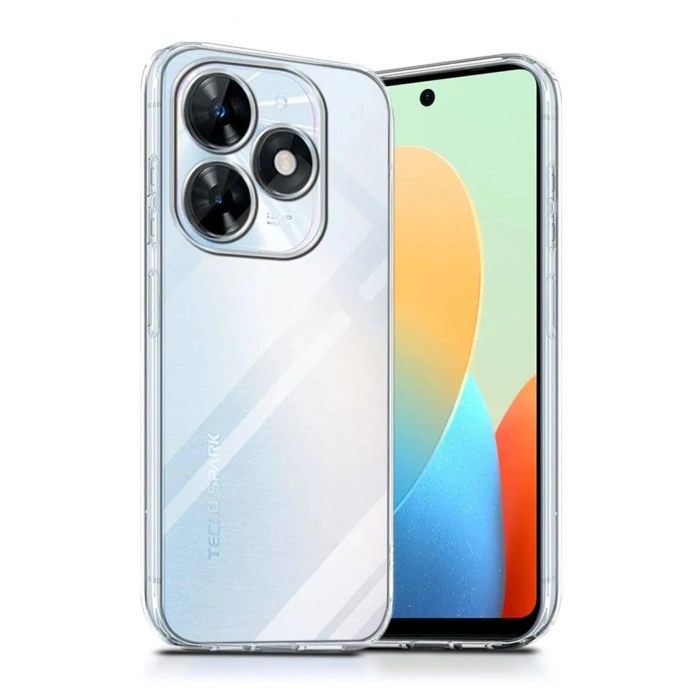 Mey İthalat®  Tecno Spark Go 2024 Kılıf Lüx Şeffaf Silikon