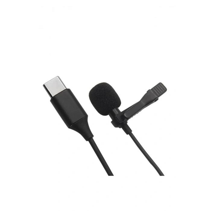 Mey İthalat®  Type-C 2 Metre Double Mikrofon - Siyah