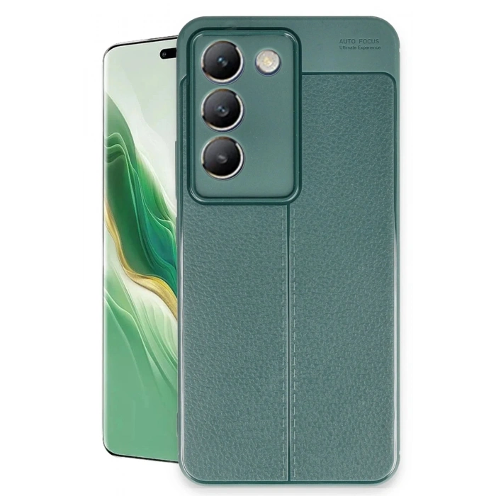 Mey İthalat®  Vivo V30 Lite 4G Kılıf Auto Focus Kapak - Koyu Yeşil