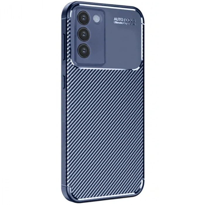 Mey İthalat®  Vivo V30 Lite 4G Kılıf Auto Focus Karbon Kapak - Lacivert