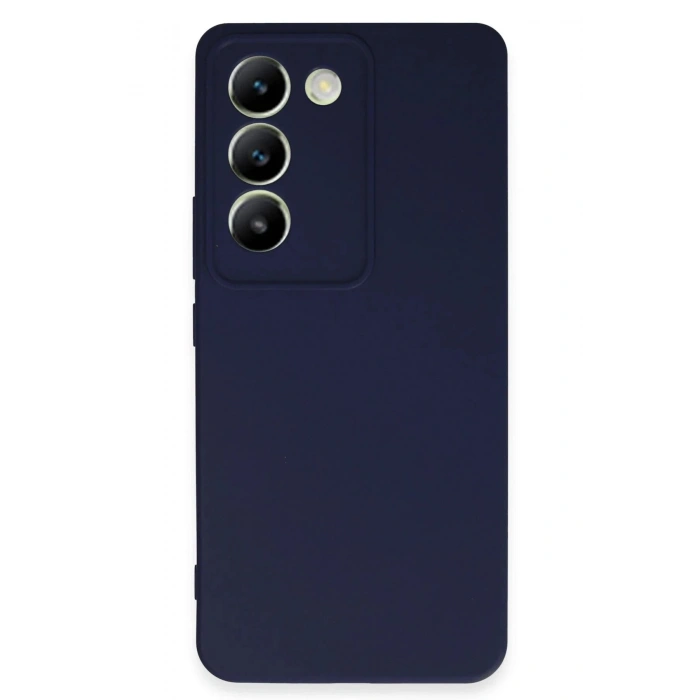Mey İthalat®  Vivo V30 Lite 4G Kılıf First Silikon - Lacivert