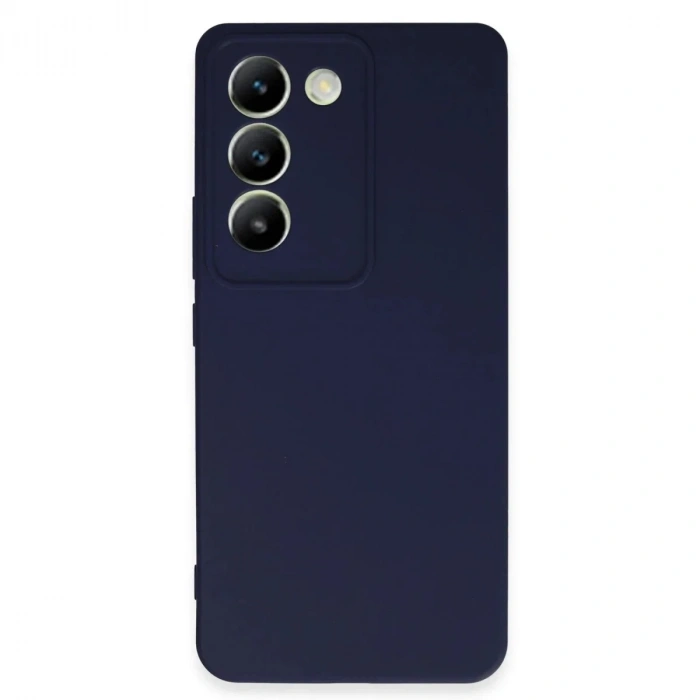 Mey İthalat®  Vivo V30 Lite 4G Kılıf First Silikon - Lacivert