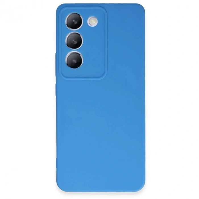 Mey İthalat®  Vivo V30 Lite 4G Kılıf First Silikon - Mavi