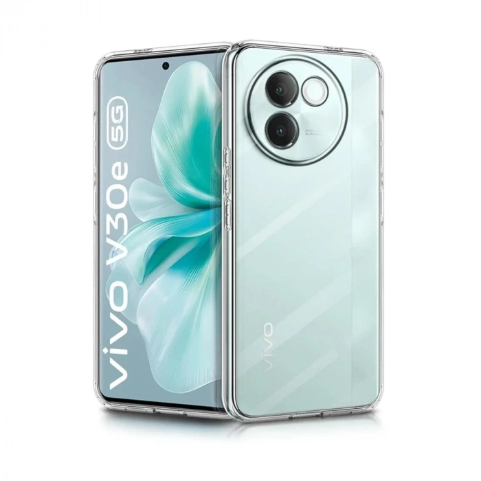 Mey İthalat®  Vivo V30e Kılıf Lüx Şeffaf Silikon