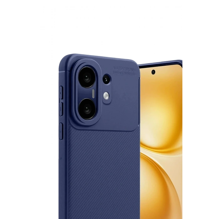 Mey İthalat®  Vivo X200 FE Auto Focus Karbon Kapak - Lacivert