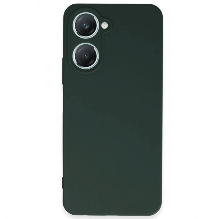 Mey İthalat®  Vivo Y18 Kılıf First Silikon - Koyu Yeşil