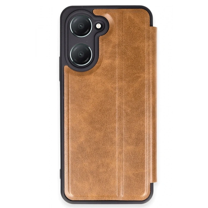 Mey İthalat®  Vivo Y18 Kılıf Flip Cover - Taba