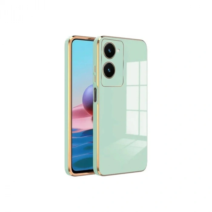 Mey İthalat®  Vivo Y18 Kılıf Volet Silikon - Açık Yeşil
