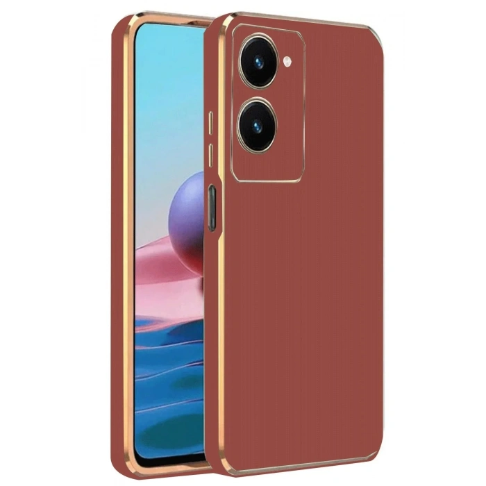 Mey İthalat®  Vivo Y18 Kılıf Volet Silikon - Kırmızı