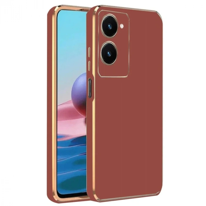 Mey İthalat®  Vivo Y18 Kılıf Volet Silikon - Kırmızı