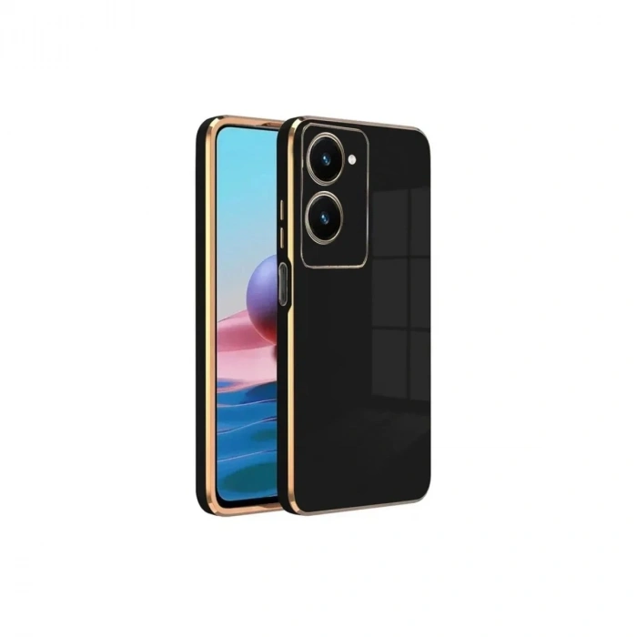 Mey İthalat®  Vivo Y18 Kılıf Volet Silikon - Siyah