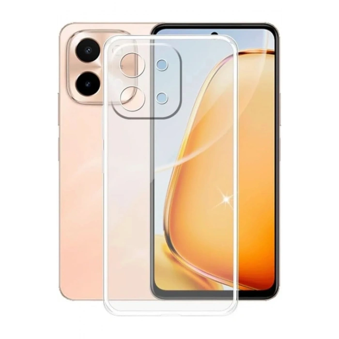 Mey İthalat®  Vivo Y28 Kılıf Lüx Şeffaf Silikon