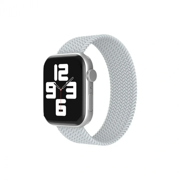 Mey İthalat®   Watch 38mm Ayarlı Solo Silikon Kordon - Beyaz