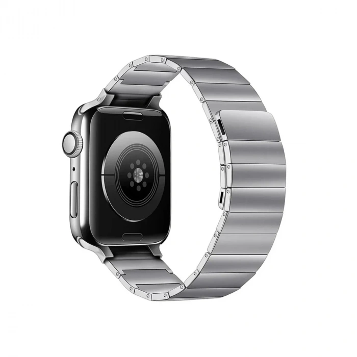 Mey İthalat®   Watch 38mm KR404 Huks Kordon - Gümüş