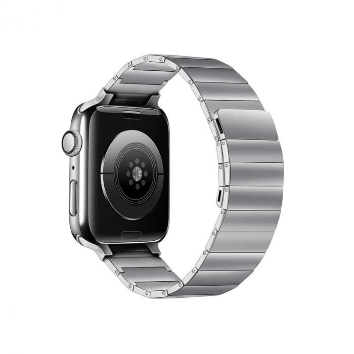 Mey İthalat®   Watch 38mm KR404 Huks Kordon - Gümüş