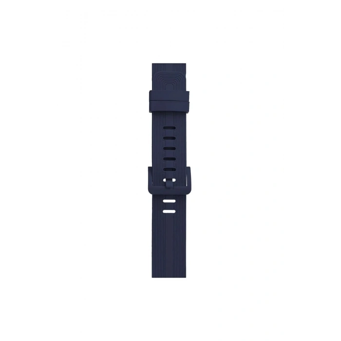 Mey İthalat®   Watch 38mm KR408 Çizgili Silikon Kordon - Lacivert