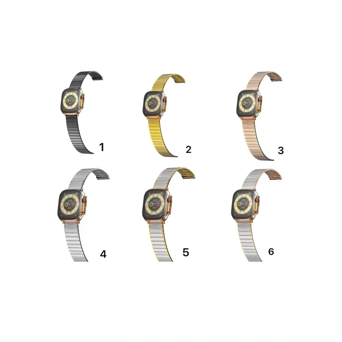 Mey İthalat®   Watch 38mm Made Metal Kordon - Gümüş-Gold