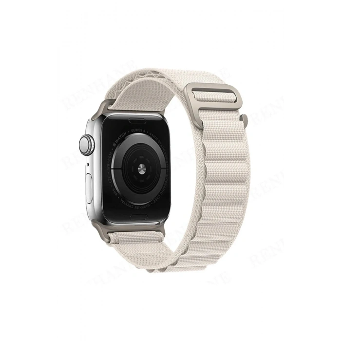 Mey İthalat®   Watch 38mm Mountain Kordon - Beyaz