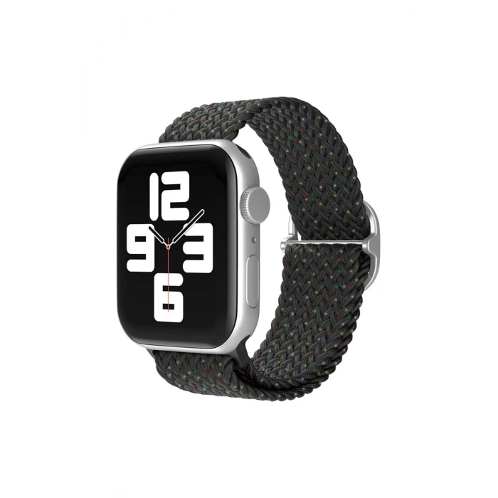 Mey İthalat®   Watch 38mm Star Kordon - Benekli Siyah