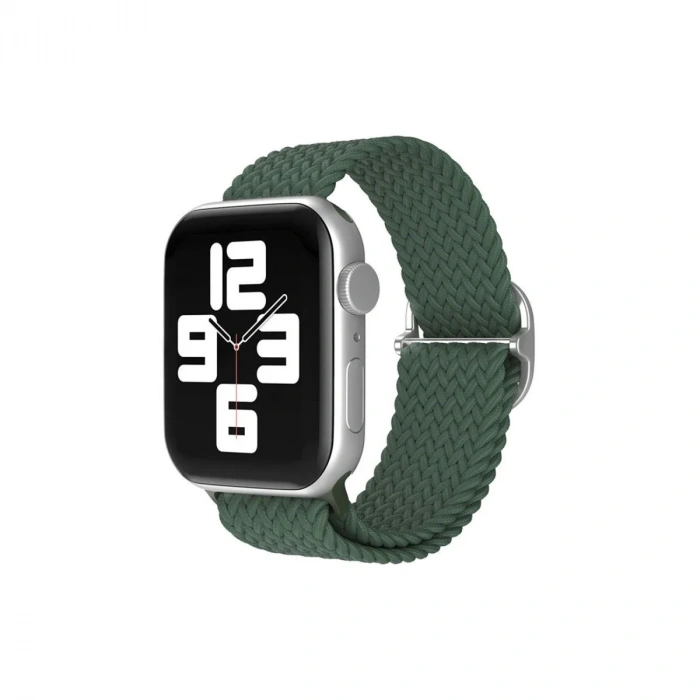 Mey İthalat®   Watch 38mm Star Kordon - Koyu Yeşil