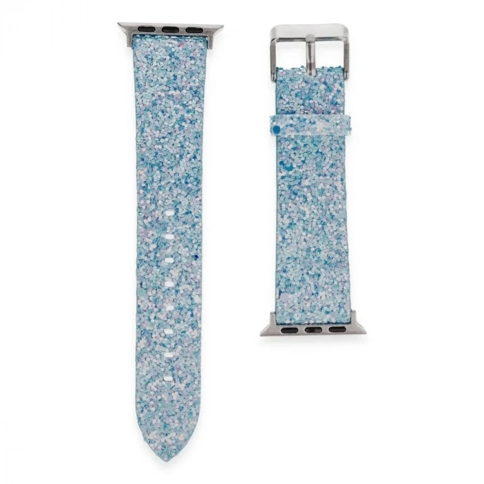 Mey İthalat®   Watch 38mm Starry Taşlı Kordon - Turkuaz