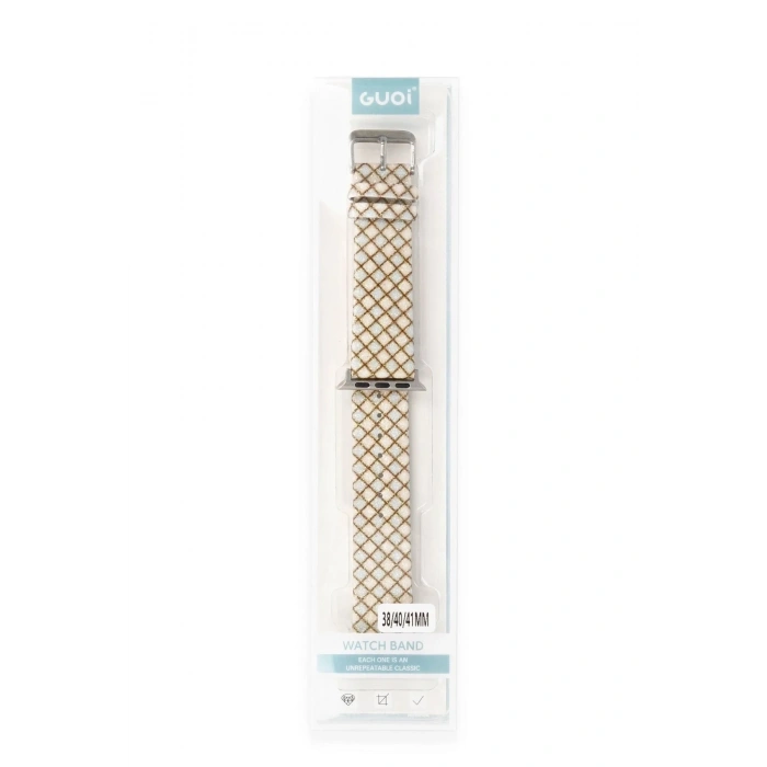 Mey İthalat®   Watch 42mm Karo Motif Kordon - Mavi