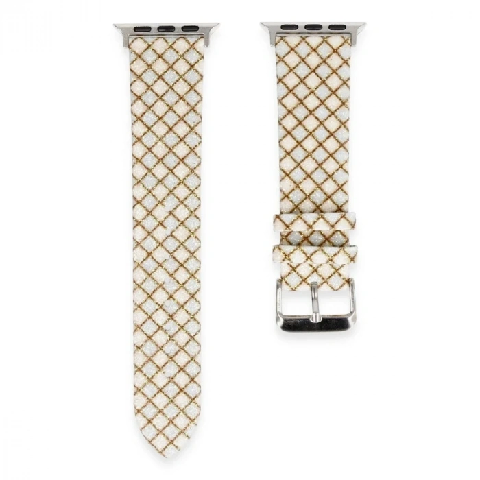 Mey İthalat®   Watch 42mm Karo Motif Kordon - Mavi