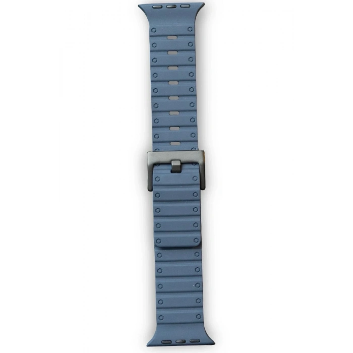 Mey İthalat®   Watch 42mm Magnus Mıknatıslı Silikon Kordon - Mavi