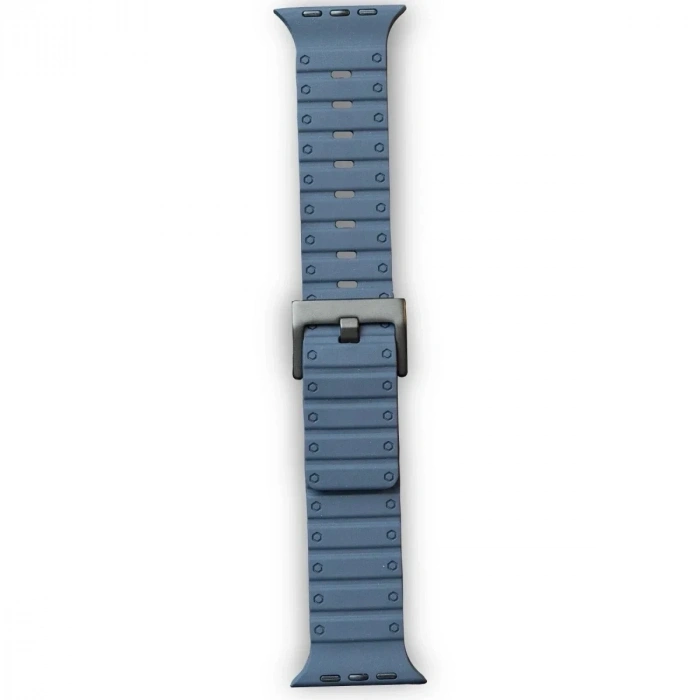 Mey İthalat®   Watch 42mm Magnus Mıknatıslı Silikon Kordon - Mavi