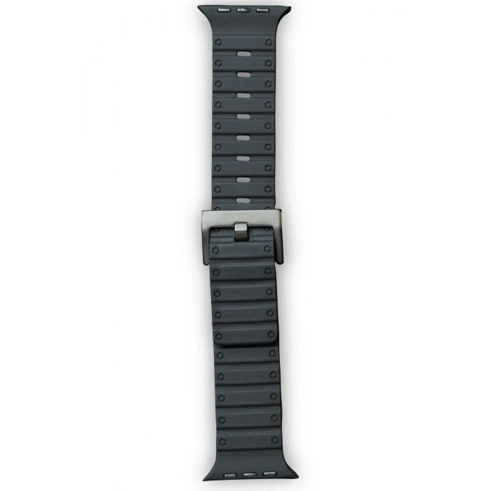 Mey İthalat®   Watch 42mm Magnus Mıknatıslı Silikon Kordon - Siyah