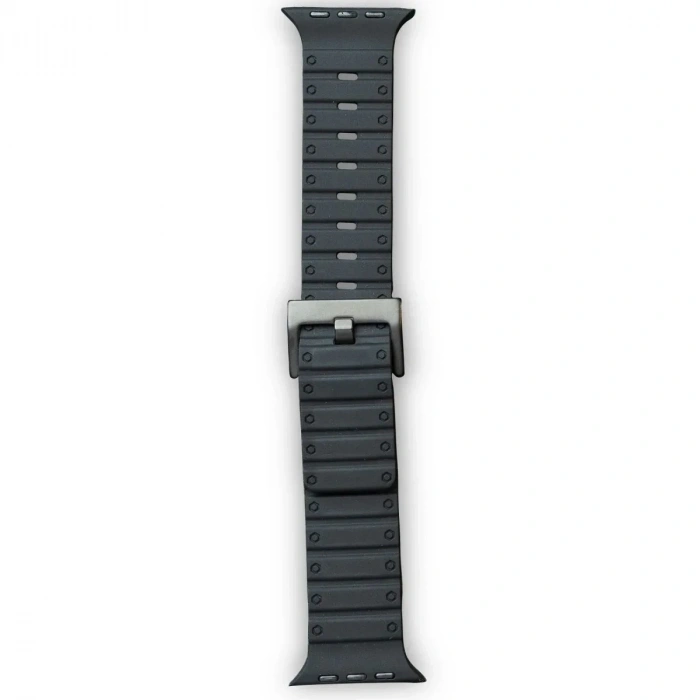 Mey İthalat®   Watch 42mm Magnus Mıknatıslı Silikon Kordon - Siyah