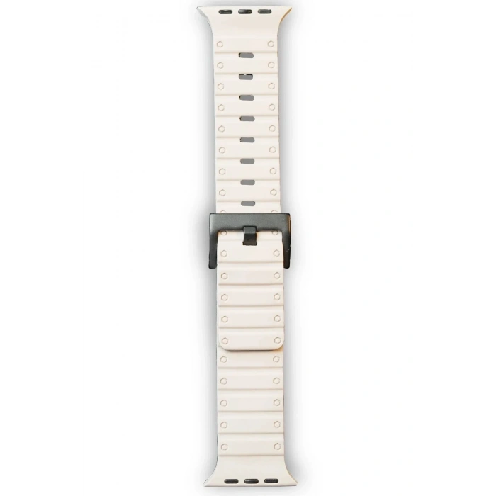 Mey İthalat®   Watch 42mm Magnus Mıknatıslı Silikon Kordon - Yıldız Işığı