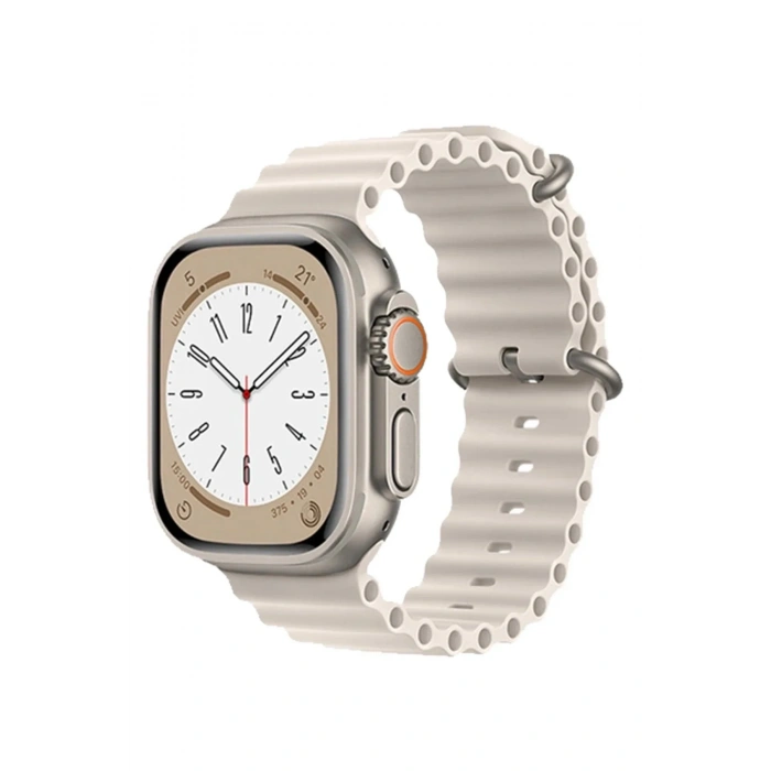 Mey İthalat®   Watch 42mm Ocean Kordon - Krem