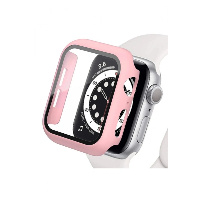Mey İthalat®   Watch 44mm Camlı Kasa Ekran Koruyucu - Rose