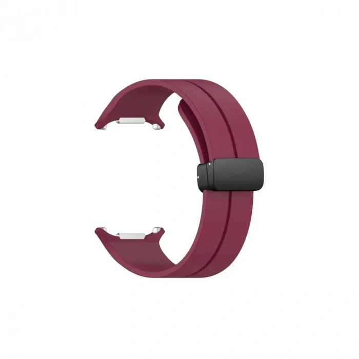 Mey İthalat®  Watch 7 Ultra KR418 Tender Silikon Kordon - Bordo