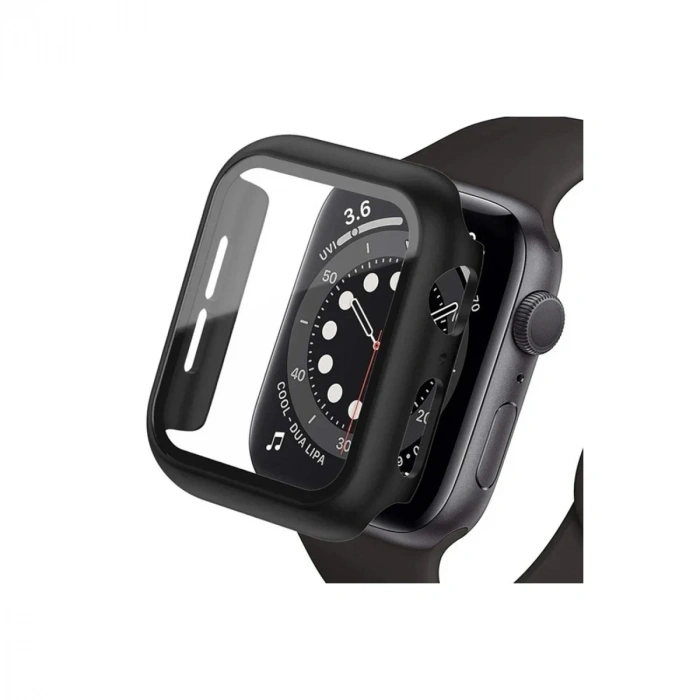 Mey İthalat®   Watch Ultra 49mm Camlı Kasa Ekran Koruyucu - Siyah