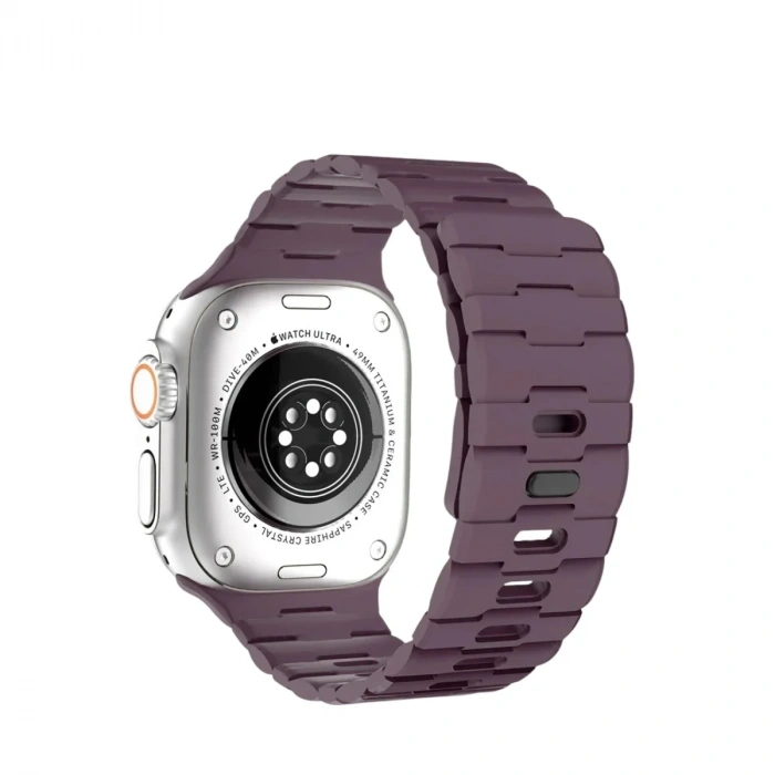 Mey İthalat®   Watch Ultra 49mm Wowen Kordon - Bordo