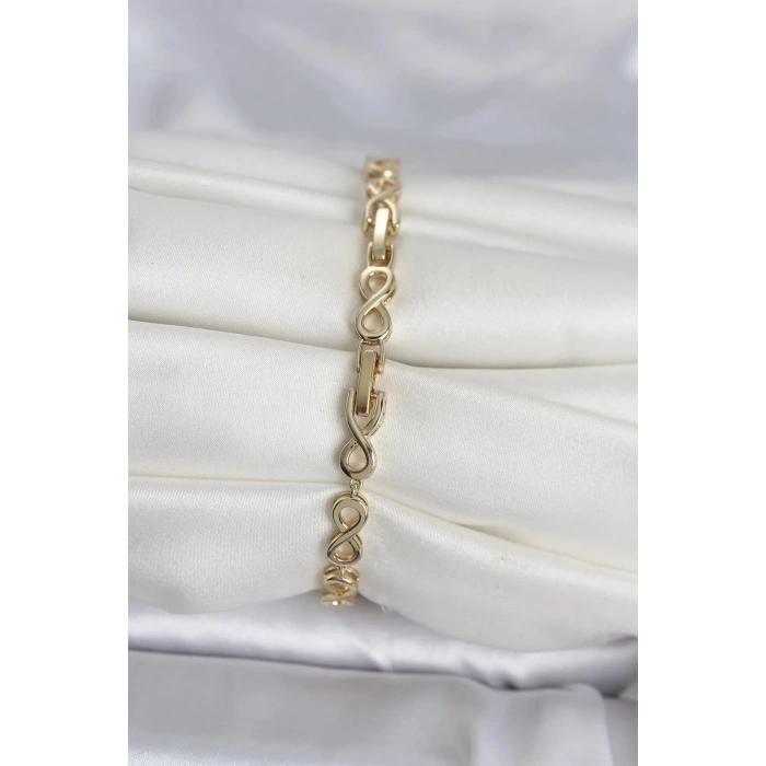 Mey İthalat® Xuping Zirkon Taşlı Sonsuzluk Model Kadın Bileklik
