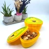 BiiShe® 2li İç İçe Geçebilen Armut Model Saklama ve Beslenme Kabı Seti (550 ml + 250 ml)