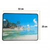 BiiShe® 25x32 cm Küçük Boy Mouse Pad Manzara Ada
